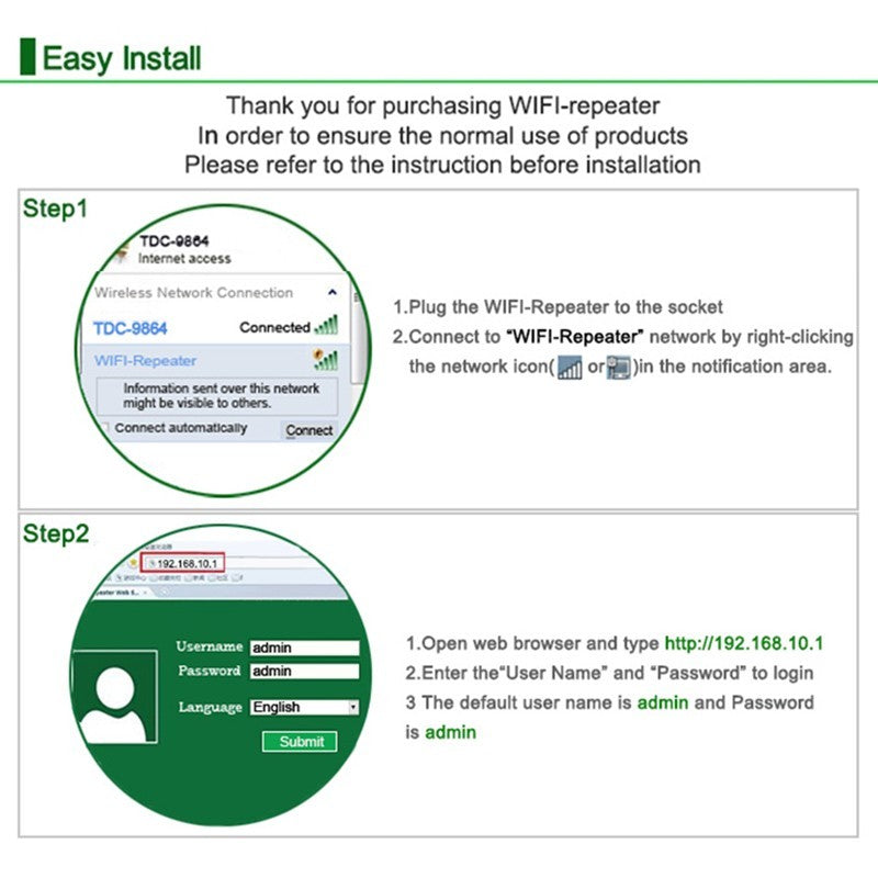 IMPORTED Wifi Repeater Wifi Signal Amplifier